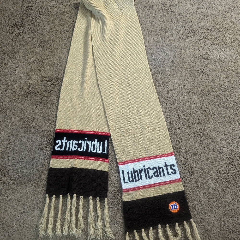 Super Rare Original Vintage NOS 76 Lubricants Scarf Gas Oil Petroleum LIKE NEW
